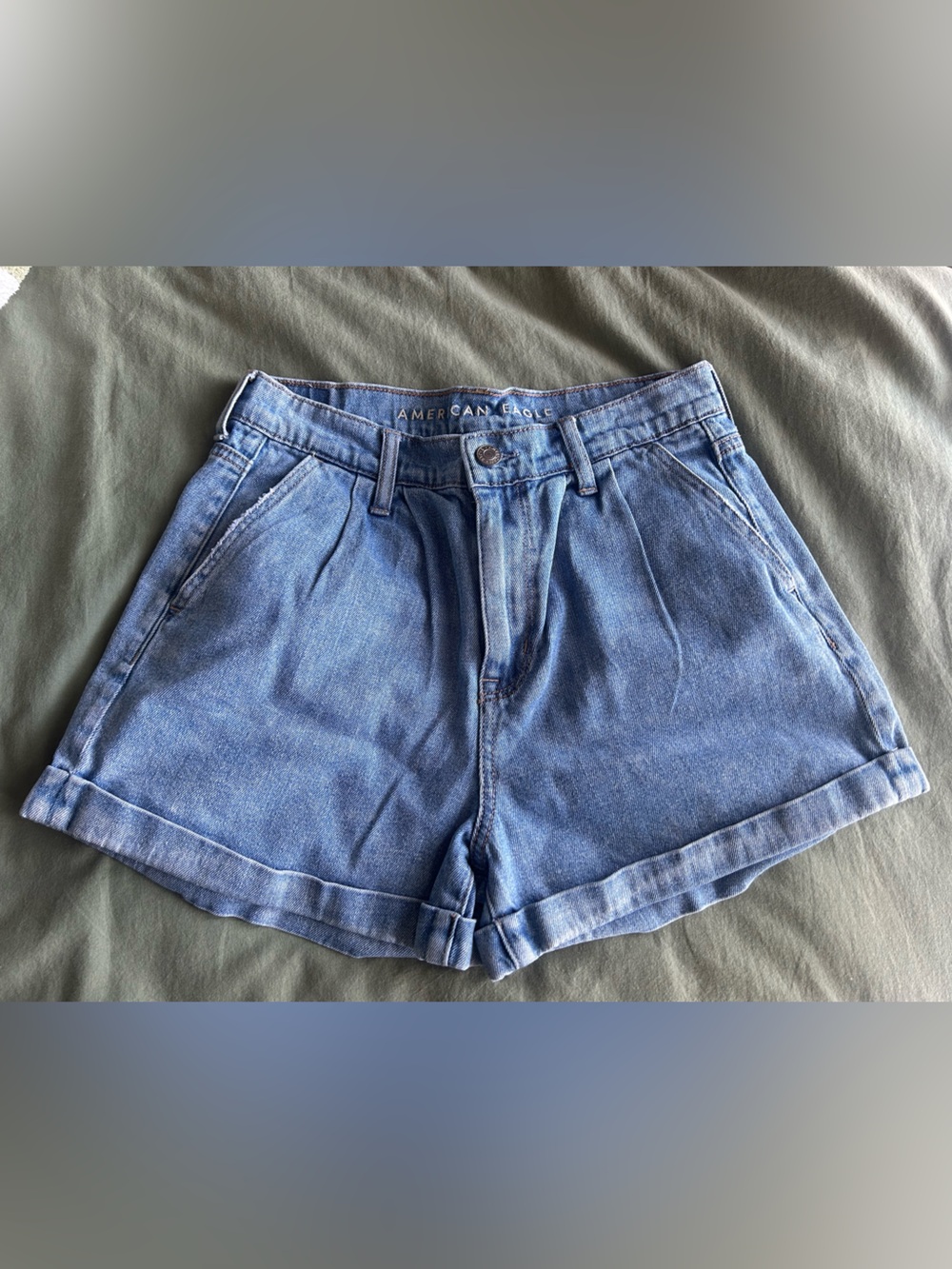 American Eagle Relaxed High-Waist Jean Shorts